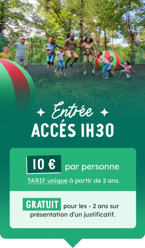 Bloc Accès 1h30 Billetterie 11 euros